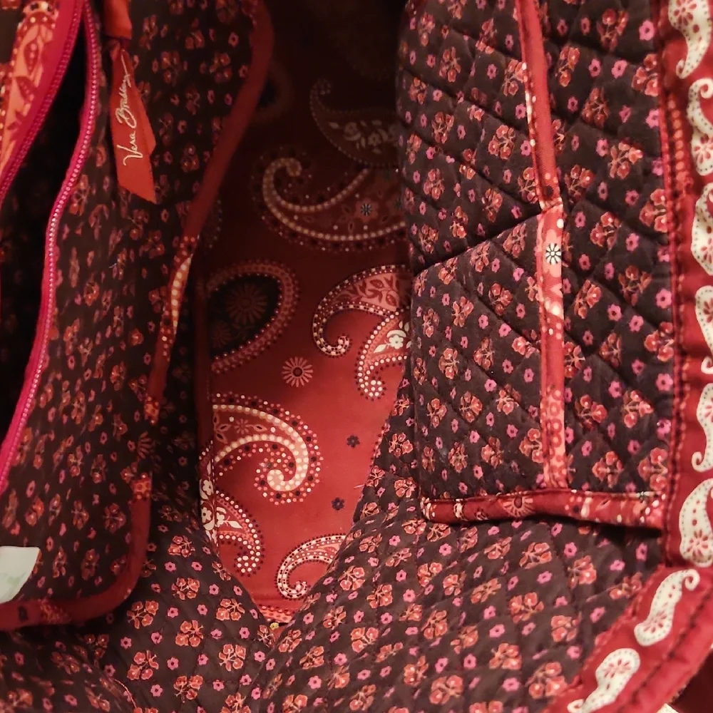Paisley Red Tote Bag - Picture 4 of 7